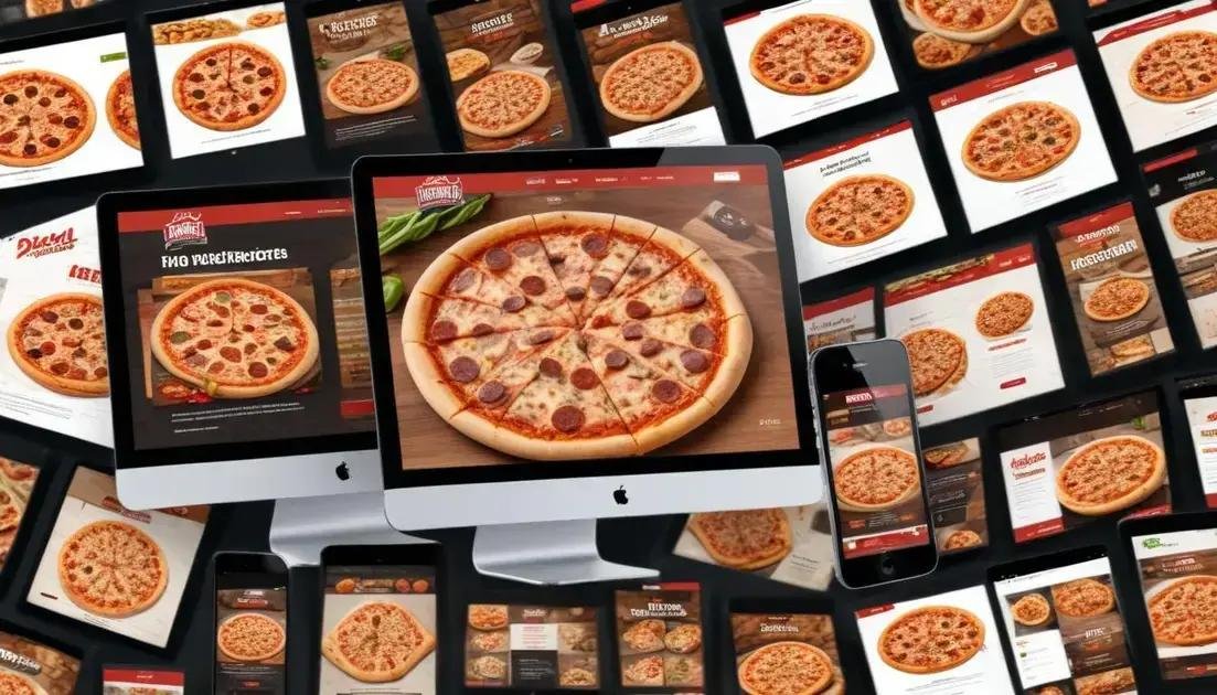 Exemplos de sites de pizzarias bem-sucedidos Exemplos de sites de pizzarias bem-sucedidos